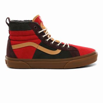 Vans SK8-Hi 46 MTE DX - Miesten Korkeavartiset tennarit - Poinsettia/Forest Night